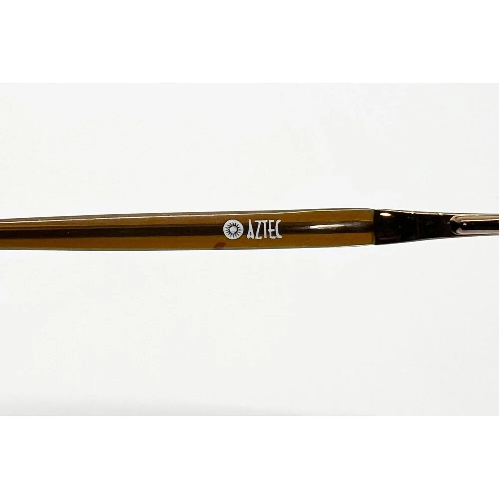 Aztec Eyeglass Frames Mens Brown Aviator AZ 703 60-12-130